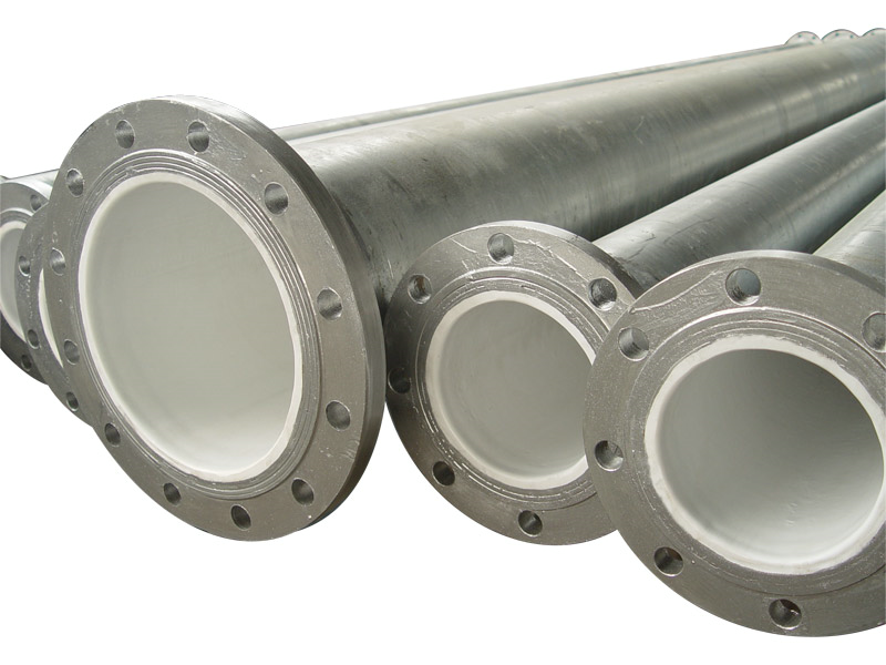 外鍍鋅內(nèi)襯塑鋼管(法蘭連接)2